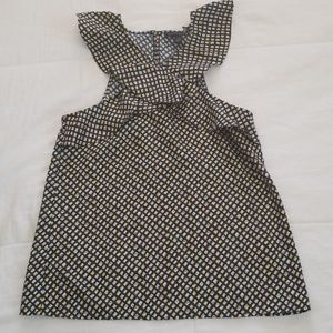 Banana Republic Sleeveless Ruffle Top.